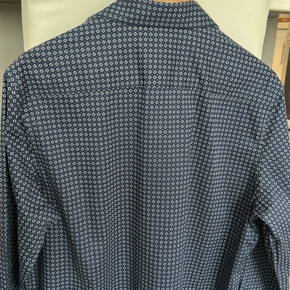 Robert Graham Long Sleeve Blue Geometric Pattern Button Up Shirt Sz XL - Picture 8 of 15